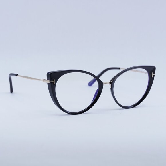 ?️ New Tom Ford FT5815-B 001 Eyeglasses - Shiny Black Frame 54mm main image 4